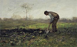 Feldarbeit, c.1855/88 von Anton Mauve | Gemälde-Reproduktion