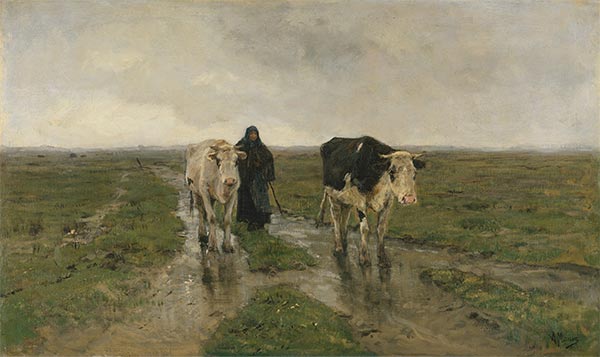 Weide wechseln, c.1880 | Anton Mauve | Gemälde Reproduktion