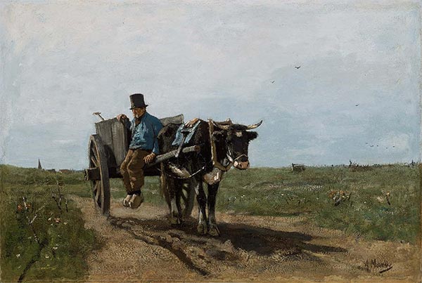 Carter on a Country Road | Anton Mauve | Painting Reproduction