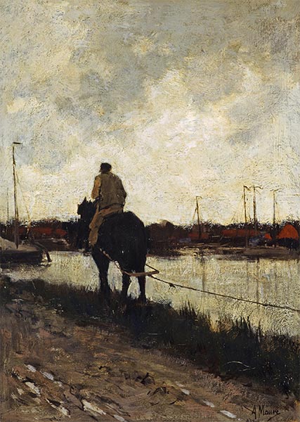 The Tow-Path, c.1868/78 | Anton Mauve | Painting Reproduction