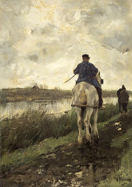 The Tow-Path | Anton Mauve | Painting Reproduction