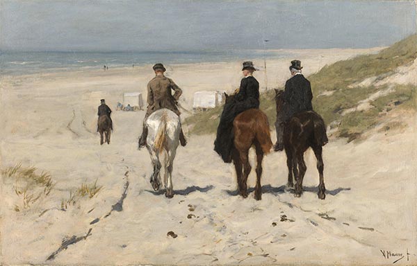 Morning Ride along the Beach | Anton Mauve | Painting Reproduction