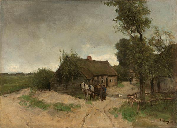 House on the Dirt Road, c.1870/88 | Anton Mauve | Painting Reproduction