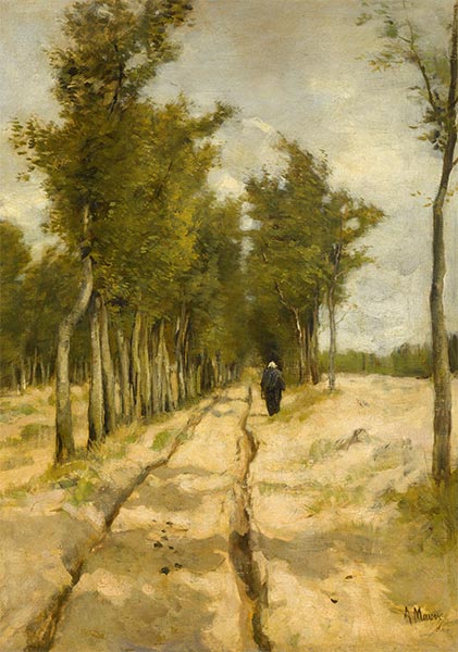 The Tower Avenue in Laren | Anton Mauve | Painting Reproduction