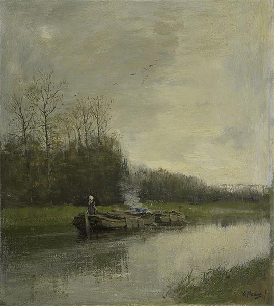 Towing Vessel | Anton Mauve | Painting Reproduction