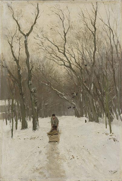 Winter im Scheveninger Wald | Anton Mauve | Gemälde Reproduktion