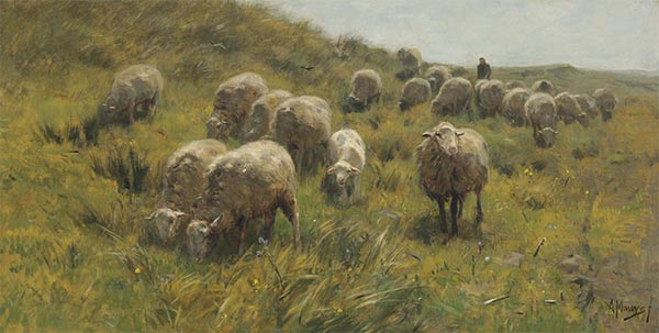 On the Dunes | Anton Mauve | Painting Reproduction