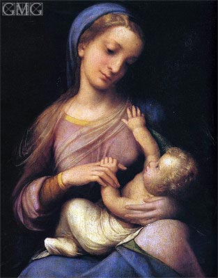 Madonna and Child (Madonna Campori), c.1519 | Correggio | Painting Reproduction