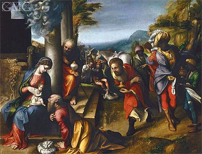Anbetung der Könige | Correggio | Gemälde Reproduktion