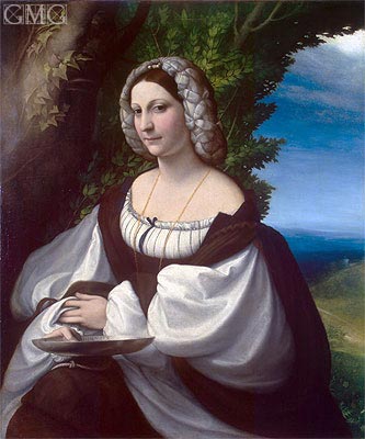 Bildnis einer Dame | Correggio | Gemälde Reproduktion