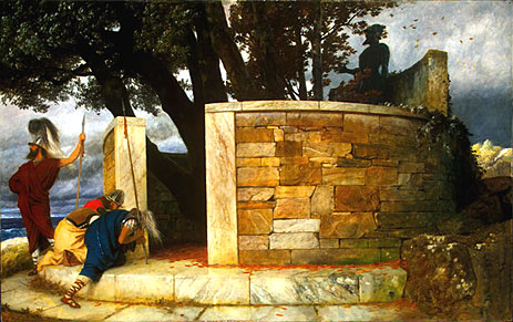 Das Heiligtum des Herkules, 1884 | Arnold Bocklin | Gemälde Reproduktion