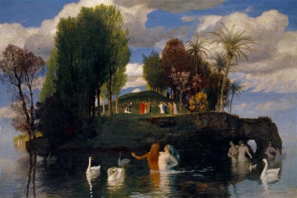 The Isle of the Living, 1888 | Arnold Bocklin | Painting Reproduction