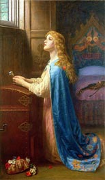 Forget me Not, undated by Arthur Hughes | Painting Reproduction