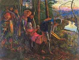 The Knight of the Sun, 1860 by Arthur Hughes | Painting Reproduction