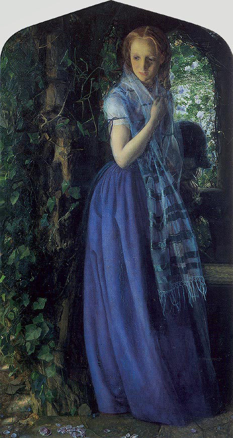April Love, 1855 | Arthur Hughes | Gemälde Reproduktion
