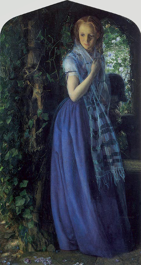 April Love, 1855 by Arthur Hughes | Painting Reproduction