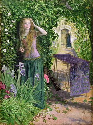 Fair Rosamund, 1854 by Arthur Hughes | Painting Reproduction