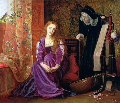 The Pained Heart (Sigh No More, Ladies), 1868 by Arthur Hughes | Painting Reproduction