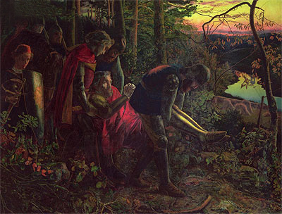 The Knight of the Sun, c.1859/60 by Arthur Hughes | Painting Reproduction