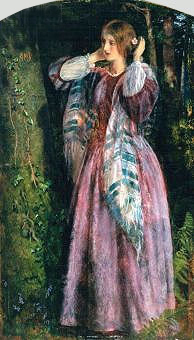 Amy (Study For The Long Engagement), 1857 by Arthur Hughes | Painting Reproduction
