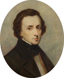 Portrait of Frédéric Chopin, 1847 by Ary Scheffer | Painting Reproduction