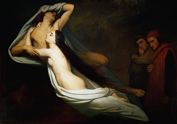 Francesca da Rimini, 1835 by Ary Scheffer | Painting Reproduction