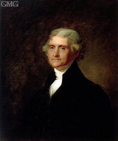 Portrait of Thomas Jefferson, c.1835 | Asher Brown Durand | Painting Reproduction