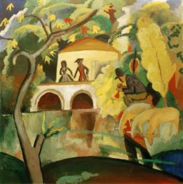 Rococo | August Macke | Painting Reproduction