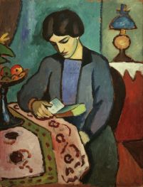 The Wife of the Artist | August Macke | Painting Reproduction