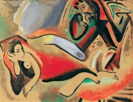 Fairy Tale, 1911 by August Macke | Painting Reproduction