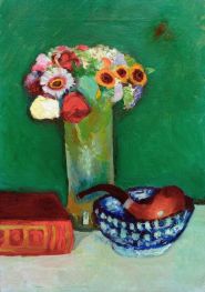 Still Life with Flowers | August Macke | Painting Reproduction