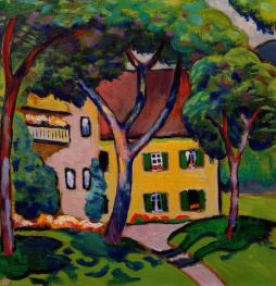 House in Tegernsee | August Macke | Painting Reproduction