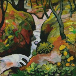 Forest Brook | August Macke | Painting Reproduction