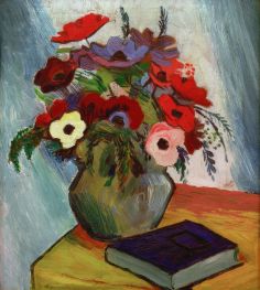 Still Life with Anemones | August Macke | Painting Reproduction