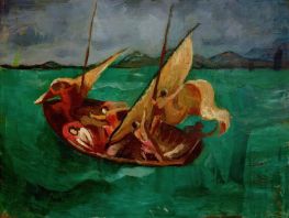 Jesus in the Boat (after Delacroix) | August Macke | Painting Reproduction