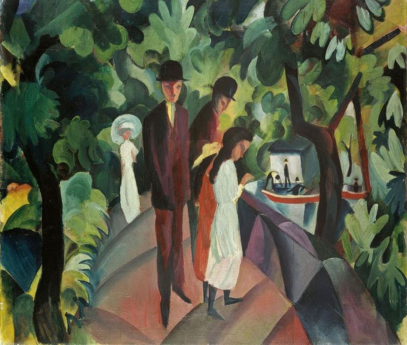 Stroll on the Bridge, 1912 | August Macke