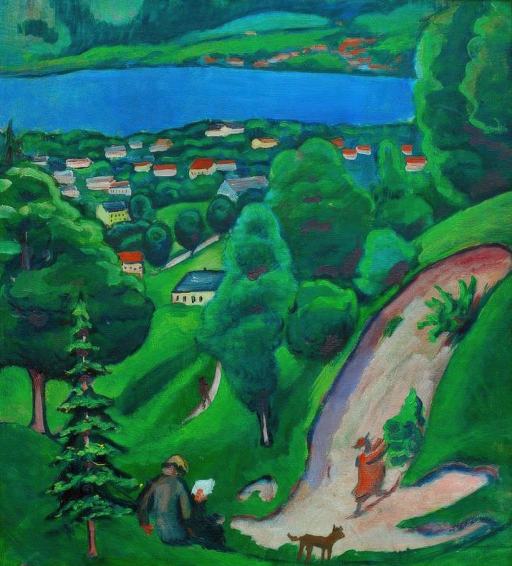 Landschaft am Tegernsee, 1910 | August Macke