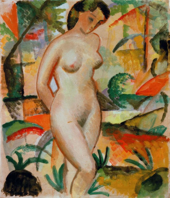 Standing Nude, 1912 | August Macke