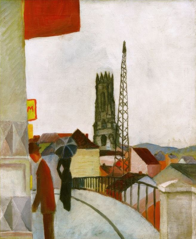August Macke | Freiburg Cathedral in Switzerland, 1914 Freiburg Cathedral in Switzerland, 1914 | August Macke