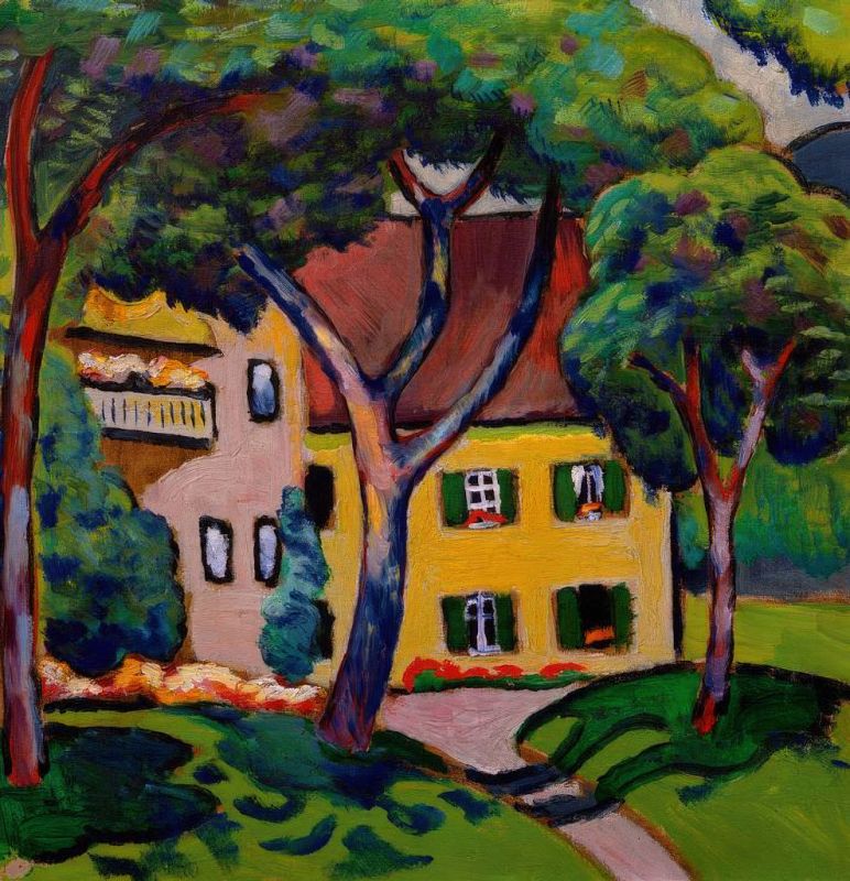 August Macke | House in Tegernsee, 1910 House in Tegernsee, 1910 | August Macke