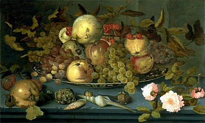 Stilleben mit Fruchtschale, c.1623 | van der Ast | Gemälde Reproduktion