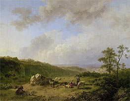 Landscape with a Rainstorm Threatening, c.1825/29 by Barend Cornelius Koekkoek | Painting Reproduction