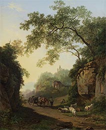 Mountainous Landscape, 1828 by Barend Cornelius Koekkoek | Painting Reproduction
