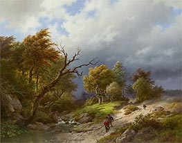 Kommender Sturm, 1843 von Barend Cornelius Koekkoek | Gemälde-Reproduktion