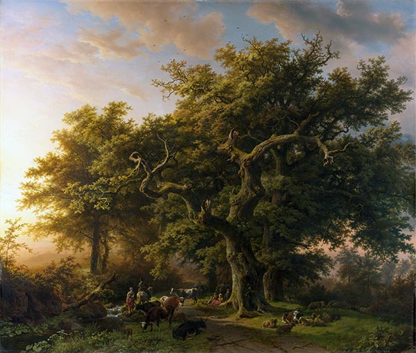 Waldszene, 1848 | Barend Cornelius Koekkoek | Gemälde Reproduktion