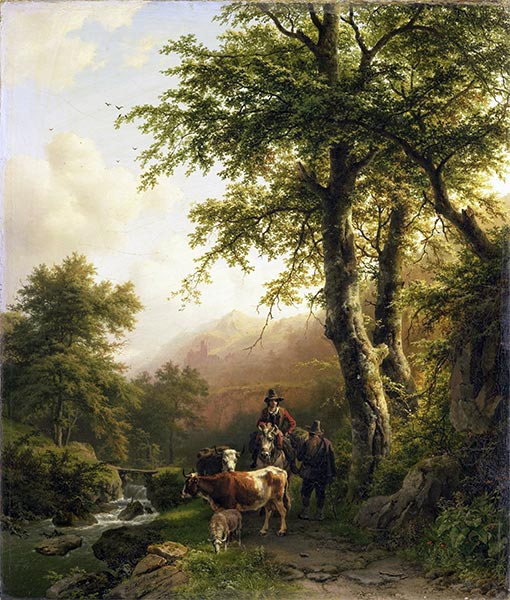 Italienische Landschaft, 1848 | Barend Cornelius Koekkoek | Gemälde Reproduktion