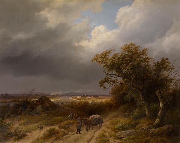 Landschaft bei Kleve, 1846 | Barend Cornelius Koekkoek | Gemälde Reproduktion
