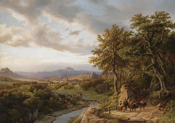 Landschaft in Luxemburg, Undated | Barend Cornelius Koekkoek | Gemälde Reproduktion