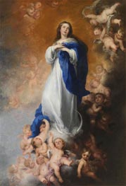 The Immaculate Conception of Los Venerables, c.1678 by Murillo | Painting Reproduction