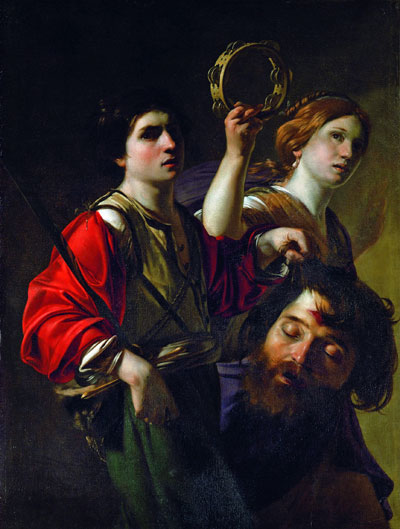 Der Triumph Davids, n.d. | Bartolomeo Manfredi | Gemälde Reproduktion